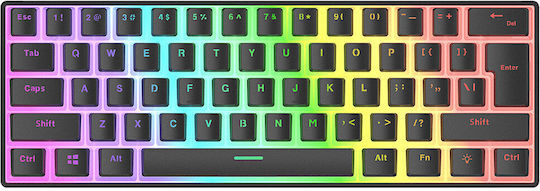 Rampage Radiant K11 RGB Gaming Mechanical Keyboard 60% with Outemu Red switches and RGB lighting (English US)