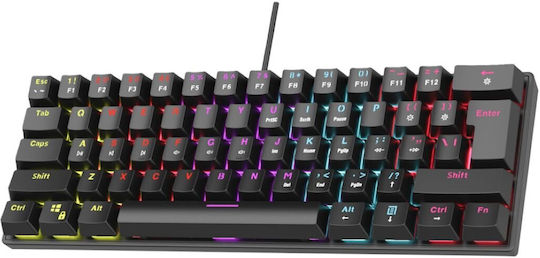 Rampage PLOWER K60 Gaming Mechanical Keyboard 60% with Custom Blue switches and RGB lighting (English US)