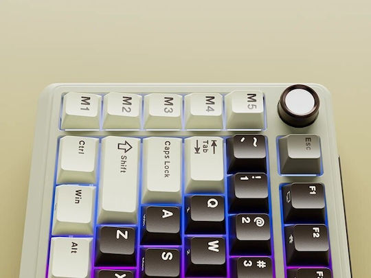 Royal Kludge RK-L75 Wireless Gaming Mechanical Keyboard 75% with Custom Cream switches and RGB lighting (English US) Multicolour