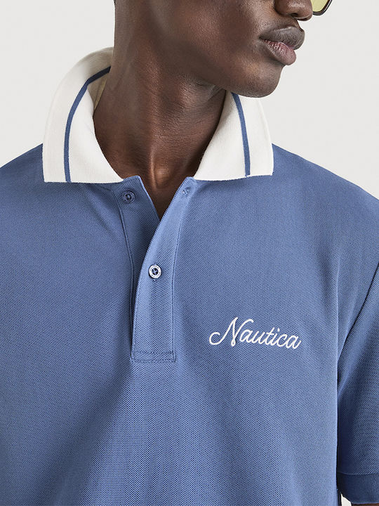 Polo Short Sleeve Blue Blouse