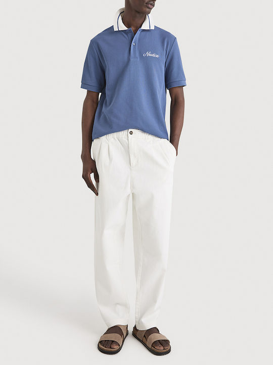 Polo Short Sleeve Blue Blouse