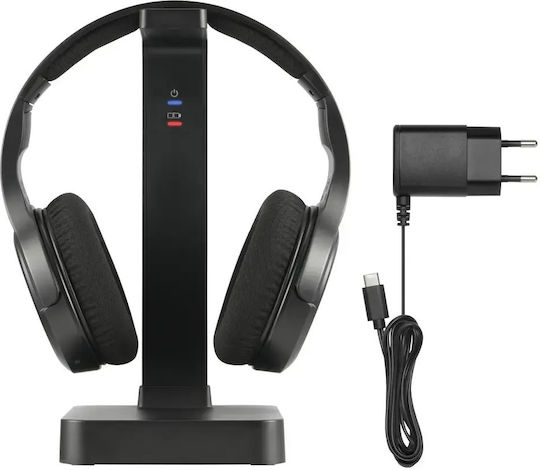 HAMA Wireless / Wired Over Ear Headphones with 16 hours of Operation Black