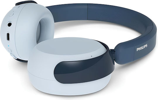 Philips TAK5500RT Kabellos / Kabelgebunden Kinder Über Ohr Kopfhörer und Quick Charge Marineblau