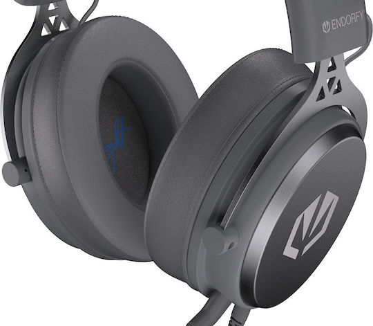 Endorfy VIRO Plus USB Over Ear Gaming Headset με σύνδεση USB Γκρι