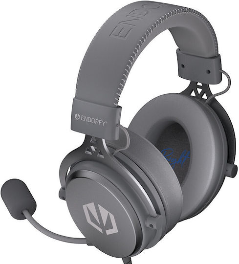 Endorfy VIRO Plus USB Over Ear Gaming Headset με σύνδεση USB Γκρι