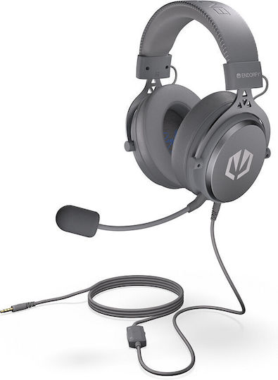 Endorfy VIRO Plus USB Over Ear Gaming Headset με σύνδεση USB Γκρι