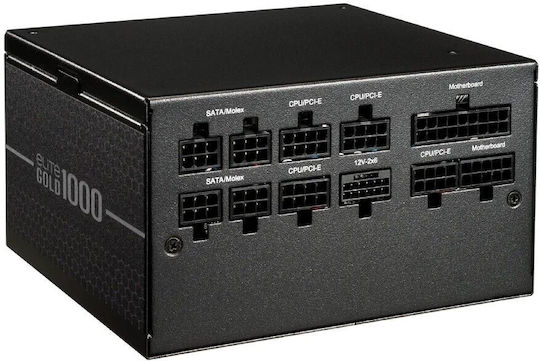 CoolerMaster Elite Gold 1000W Black Power Supply Full Modular 80 Plus Gold