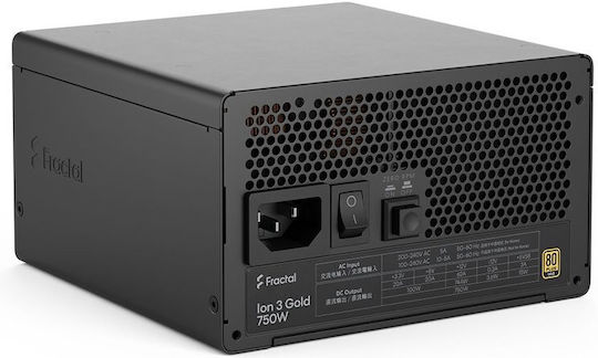 Fractal Design ION Gold 750W Μαύρο Τροφοδοτικό Υπολογιστή Full Modular 80 Plus Gold