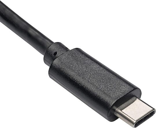 Akyga Regular USB 3.1 Cablu USB-C bărbătesc - USB-A Negru 1.8m (AK-USB-29)