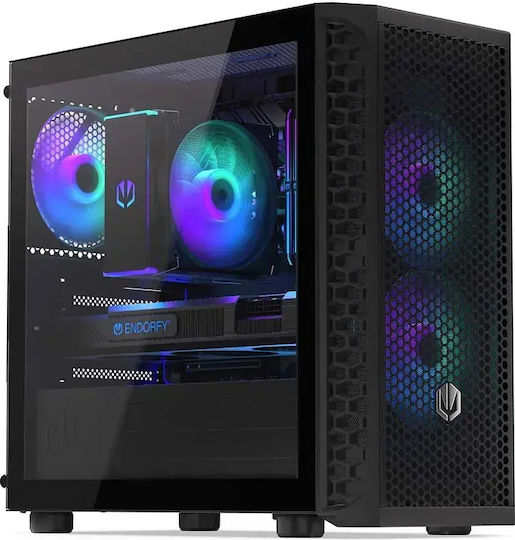 Endorfy Signum M30 ARGB Gaming Mini Tower Computer Case Black
