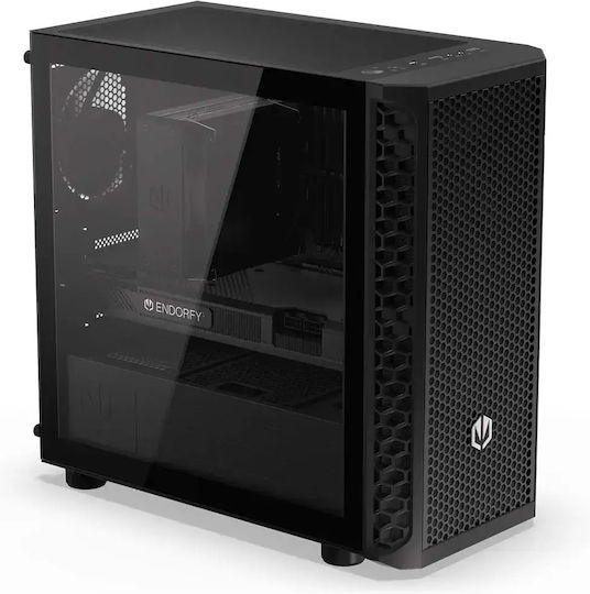 Endorfy Signum M30 Air Gaming Mini Tower Computer Case with Side Window Black