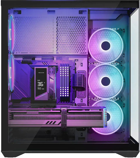 Modecom Volcano SPACE XL Gaming Full Tower Κουτί Υπολογιστή με Πλαϊνό Παράθυρο και ARGB Φωτισμό Μαύρο