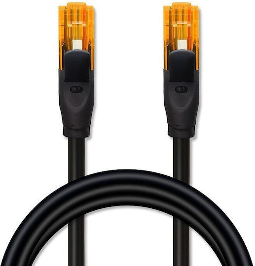Qoltec U/UTP Cat.6 Ethernet Network Cable 10m Black