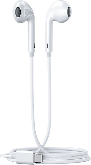 WK Yb03 In-ear Handsfree Earphones with USB-C Plug White