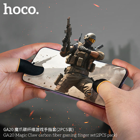 Hoco Finger Sleeves Ga20 Magic Claw Carbon Fiber in Black Colour