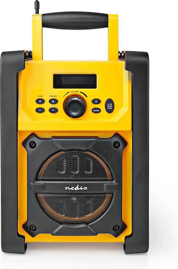 Nedis RDFM3100YW Φορητό Ραδιόφωνο Μπαταρίας με Bluetooth Κίτρινο