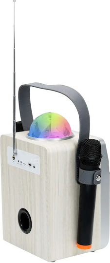 MusicMate Караоке Система с Безжични Микрофони и Светлинни Ефекти MM-SK200 Apex Smart Бяла