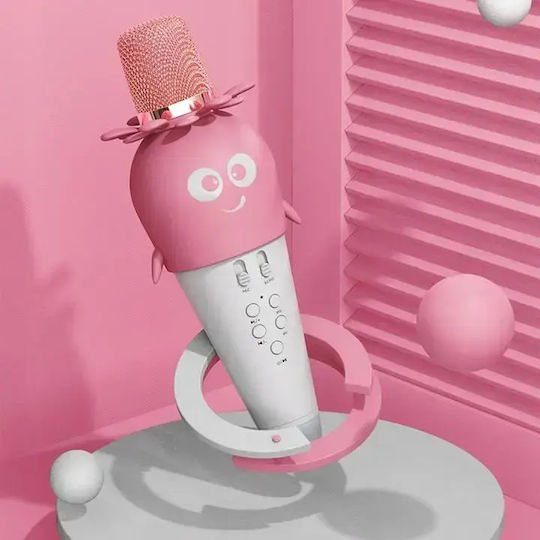 Forever Μικρόφωνο Karaoke Ασύρματο AMS-200 GSM115307 Ροζ