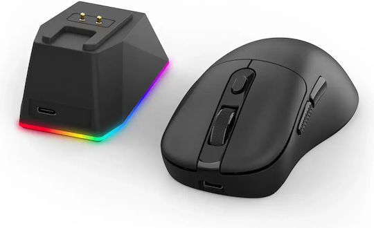 Redragon Ebony Ασύρματο Gaming Ποντίκι 24000 DPI Μαύρο