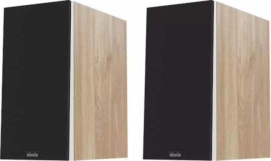Indiana Line Diva 3 Paar Passive Hi-Fi-Lautsprecher Buch selbst 100W 2 Wege Weiße Eiche