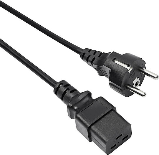 Akyga Schuko - IEC C19 Cablu 1.8m Negru (AK-UP-01)