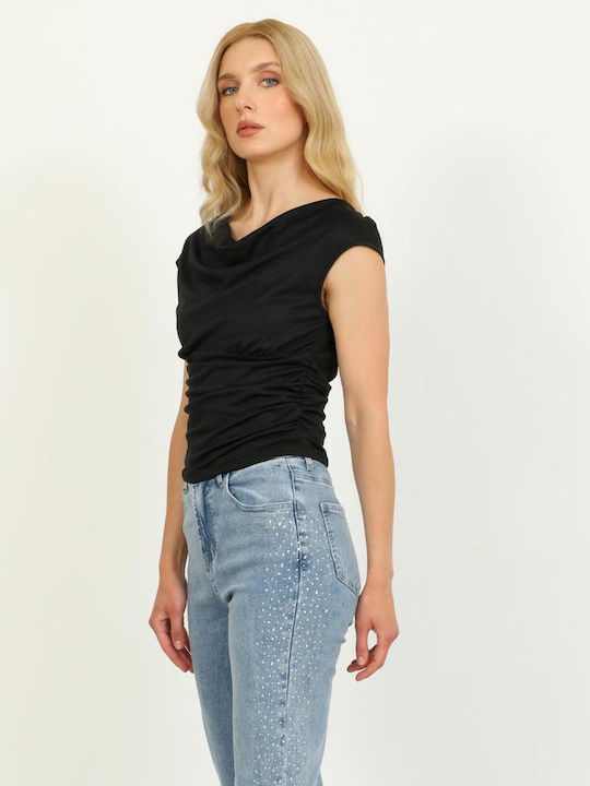 Damen Bluse Schwarz
