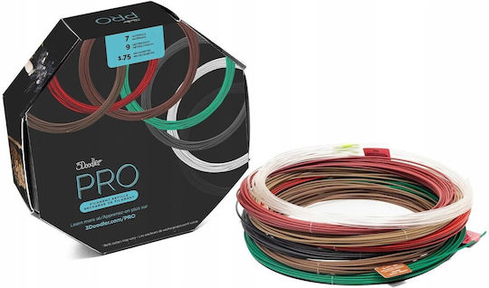3Doodler PLA 3D Принтер Филамент 1.75мм 3Doodler ProIII PROFILLS 7 Бр Пълнител
