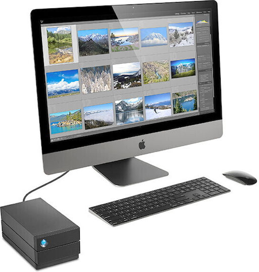 Lacie 2Big Raid USB-C Externe Festplatte 40TB Multi-Bay Schwarze