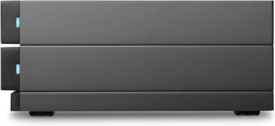 Lacie 2Big Raid USB-C Externe Festplatte 40TB Multi-Bay Schwarze