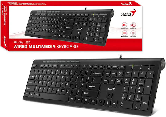 Genius Slimstar 230 Tastatur & Maus Set Englisch US
