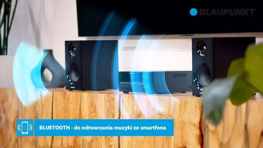 Blaupunkt Ηχοσύστημα 2.1 MS55SUB 240W με CD Player και Bluetooth Μαύρο