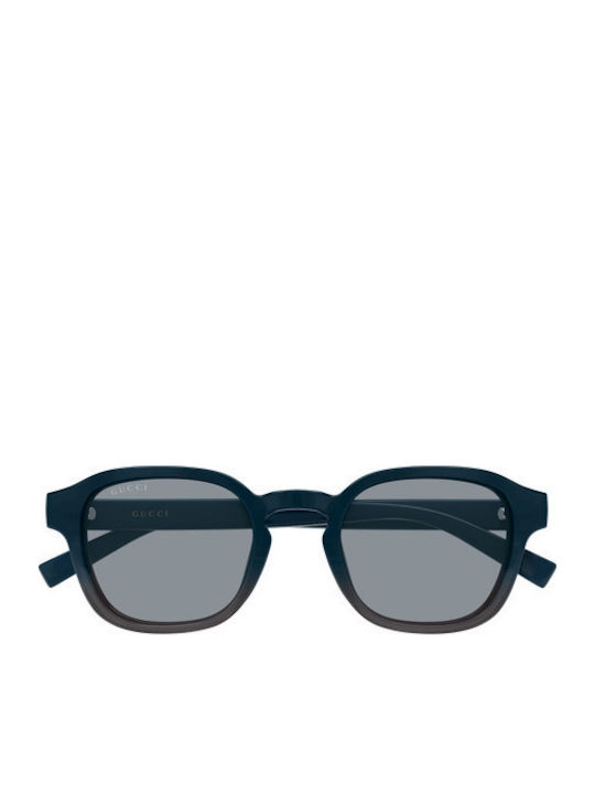 Gucci Men's Sunglasses with Navy Blue Horn-Rimmed Frame GG2106S 004