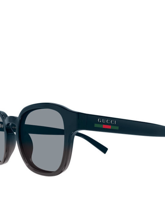 Gucci Men's Sunglasses with Navy Blue Horn-Rimmed Frame GG2106S 004