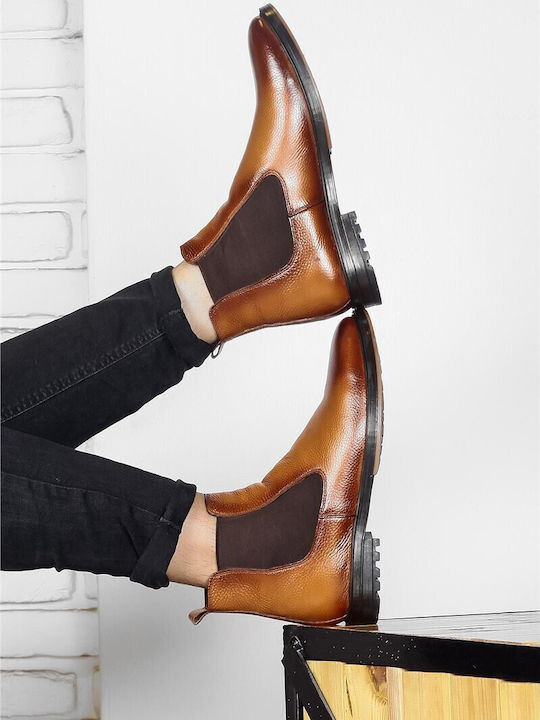 Leather Brown Men's Boots