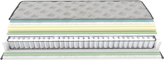 Greco Strom Relief Doppel Ergonomisch Matratze Schaum / Memory-Schaum 150x190cm mit Topper