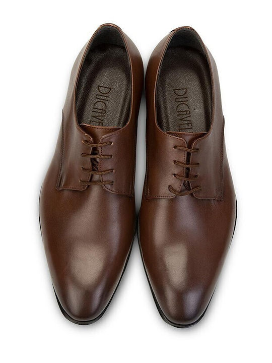 Herren Schuhe Braune Leder Geschnürt