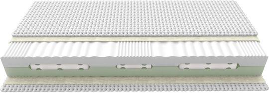 Greco Strom 7 Wave Ημίδιπλο Ανατομικό Στρώμα Memory Foam 110x190x21cm