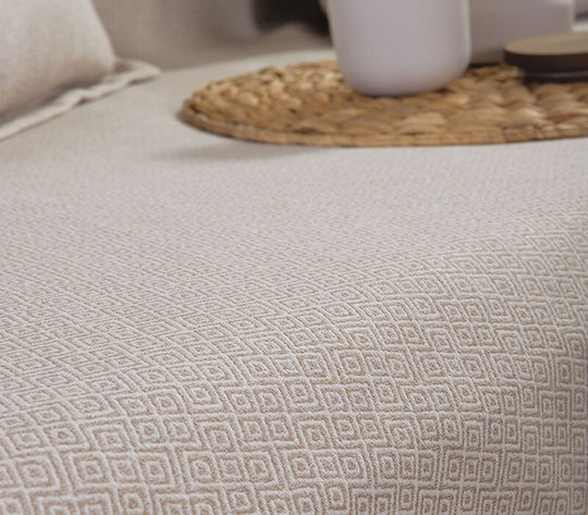 Nef-Nef Homeware Loen Триместен Диван Покривка П170xМ300см Бежова