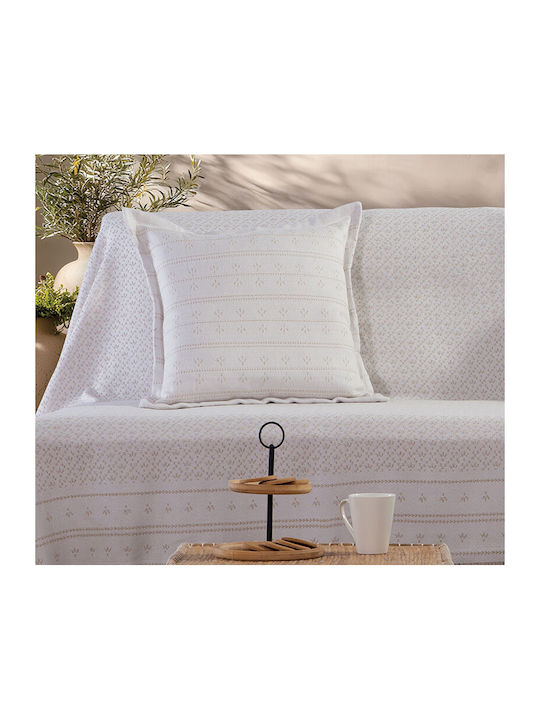 Nef-Nef Homeware Ishmar Three-Seater Sofa Throw 170x300cm Beige