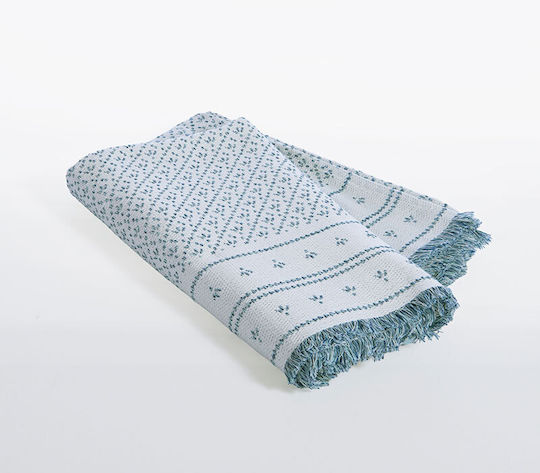 Nef-Nef Homeware Ishmar Three-Seater Sofa Throw 170x300cm Blue
