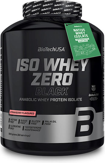 Biotech Usa Iso Whey Zero Black 1816g Vanilla & Biotech Usa Wave Shaker 600ml Opal White & Katerelos Fitness Sports Towel 100x50cm Black Red Custom Bundle