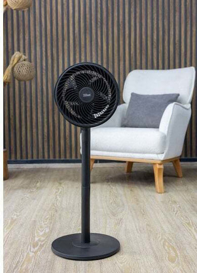 Zilan Pedestal Fan 65W 27cm Diameter Black