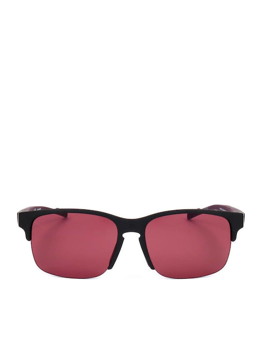 adidas Men's Sunglasses with Black Plastic Frame and Purple Lens SP0048