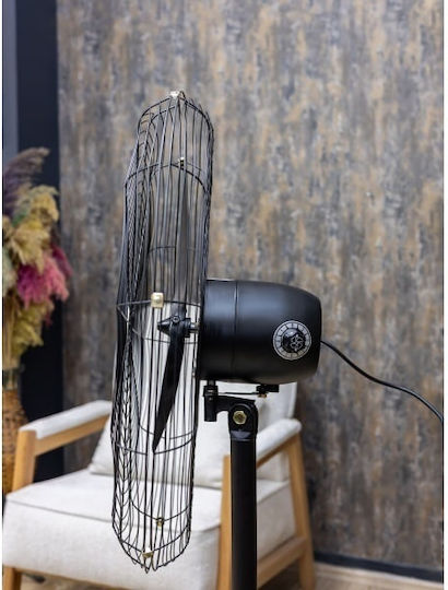 Zilan Ανεμιστήρας Ορθοστάτης 130W Διαμέτρου 68cm Μαύρος