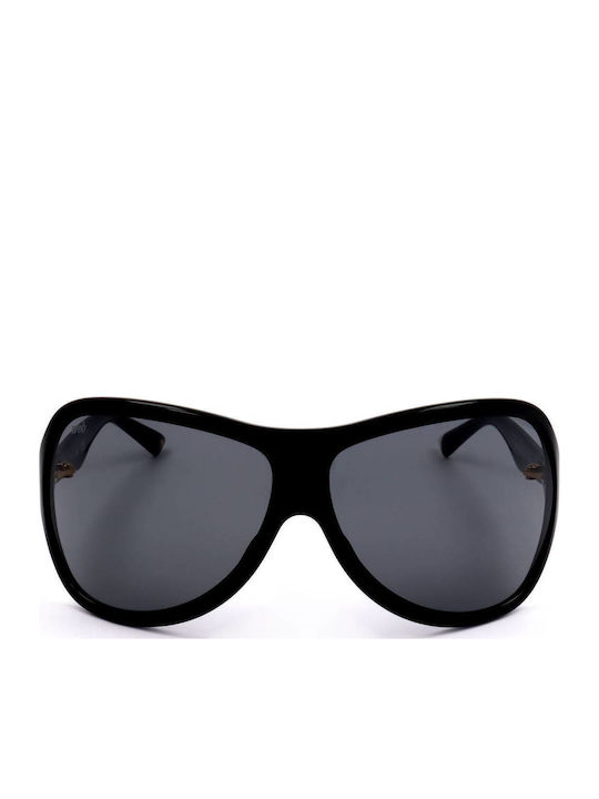 Web Women's Sunglasses with Black Plastic Frame and Black Lens WE0290 01A