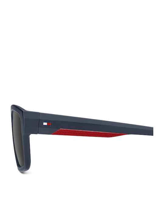 Tommy Hilfiger Unisex Sunglasses With Navy Blue Horn-Rimmed Frame And Grey Lens TH2324/S PJP/IR