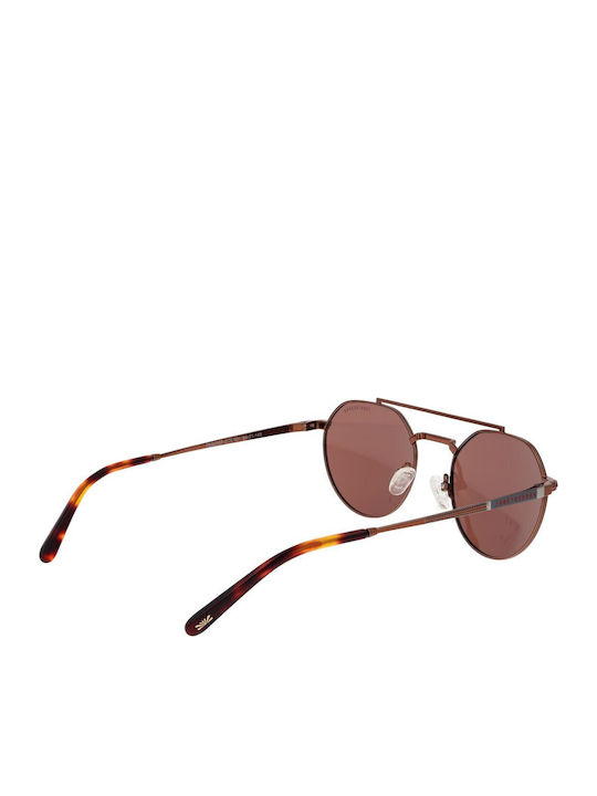Funky Buddha Unisex Sunglasses with Gold Frame and Brown Polarized Lens FBS2057/001
