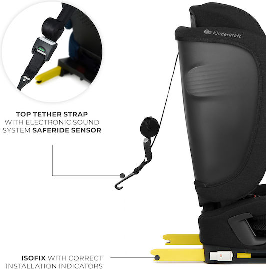 Kinderkraft Fix2go Καθισματάκι Αυτοκινήτου i-Size με Isofix Black