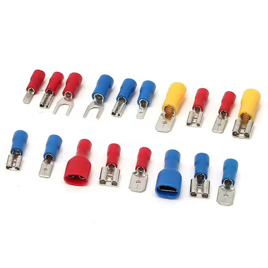 Set 280 Conectori Izolați de Sertizat Dimensiuni Diferite 2.8 4.8 6.3 Mm M4 Femelă Mascul Metal Plastic Multicolor