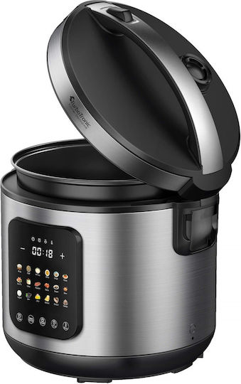 Turbotronic Multifunktionskocher 860W mit Kapazität 5Es Silber